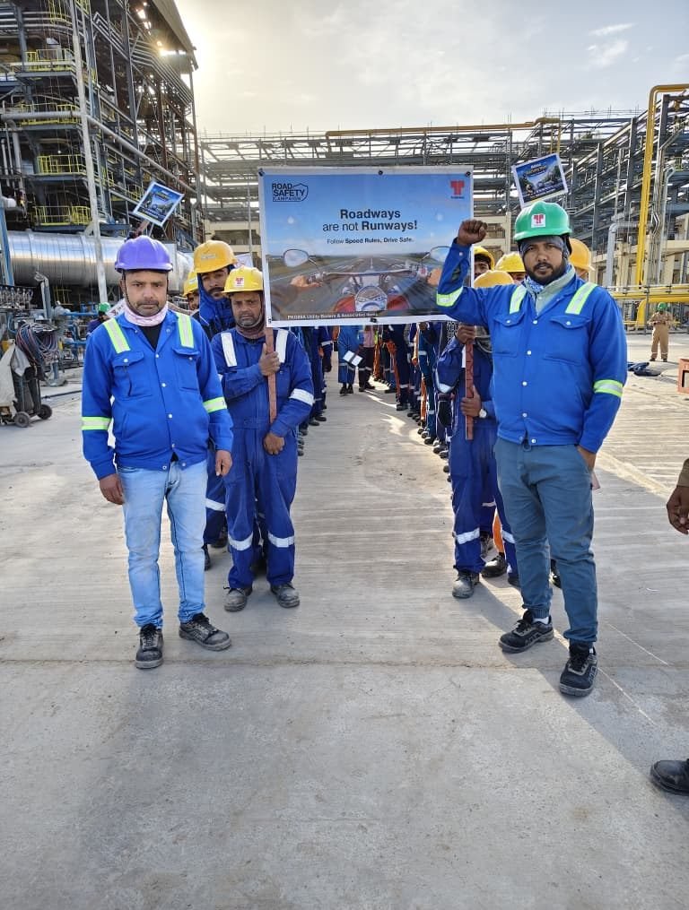 Road safety awareness campaign at the HRRL site